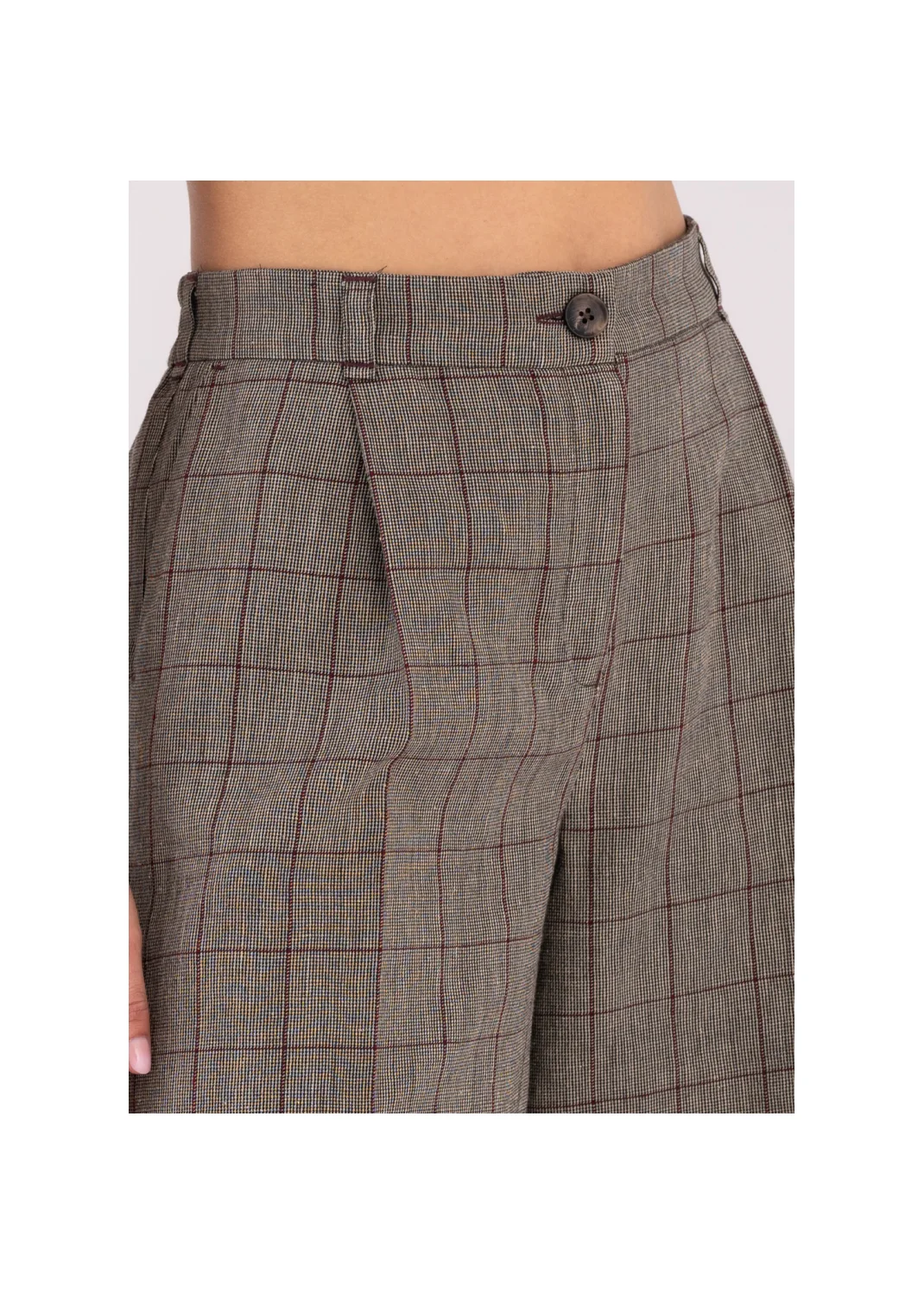 PANSY checkered shorts - 188999