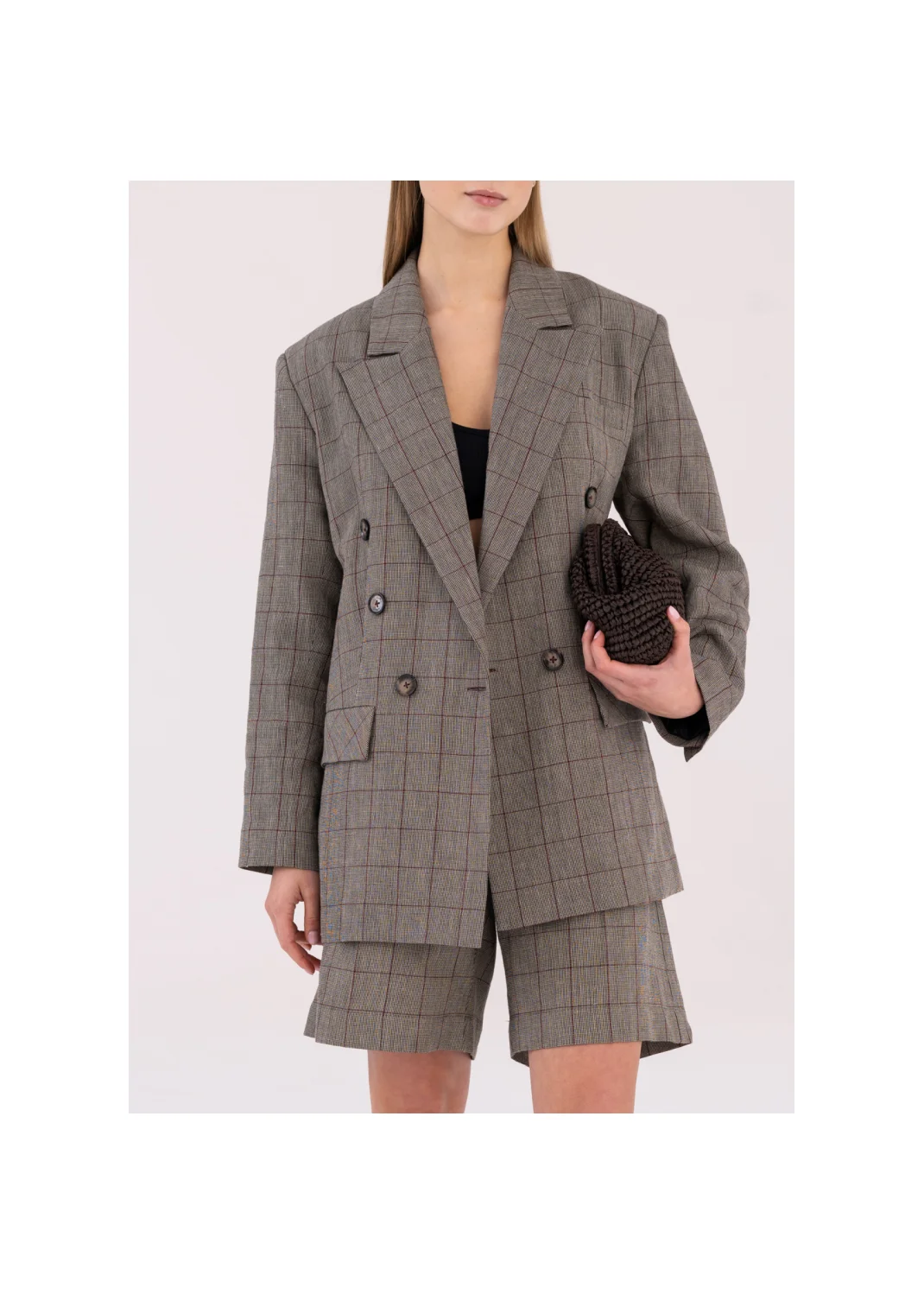 CLEO checkered jacket - 188704
