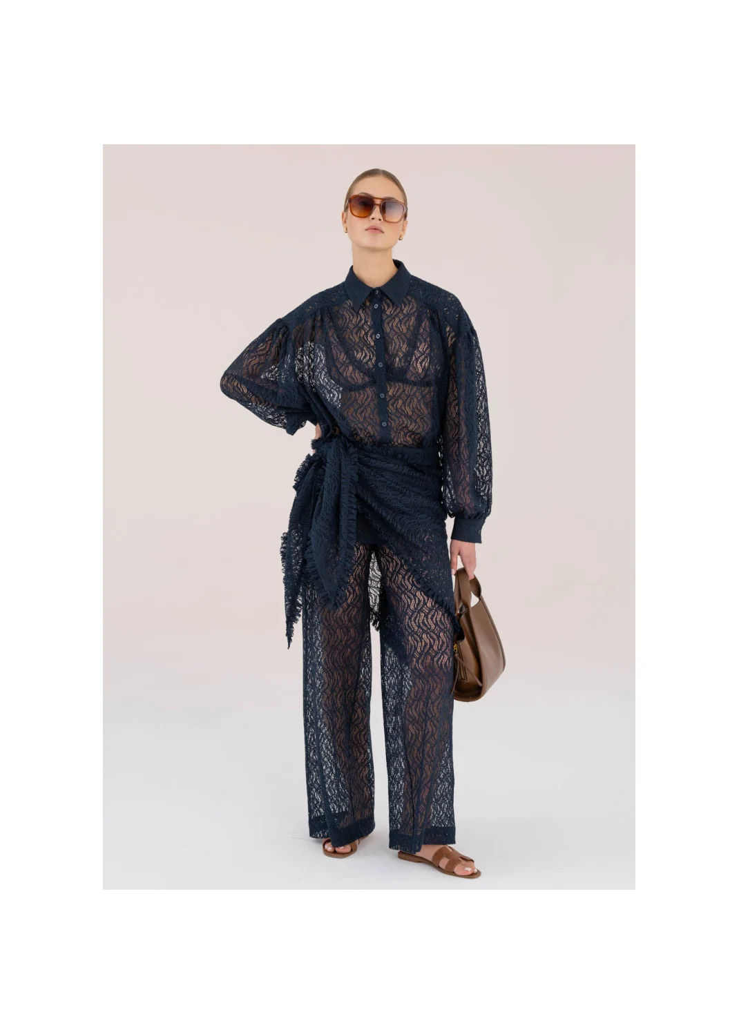 PYRYT trousers navy blue - 193023