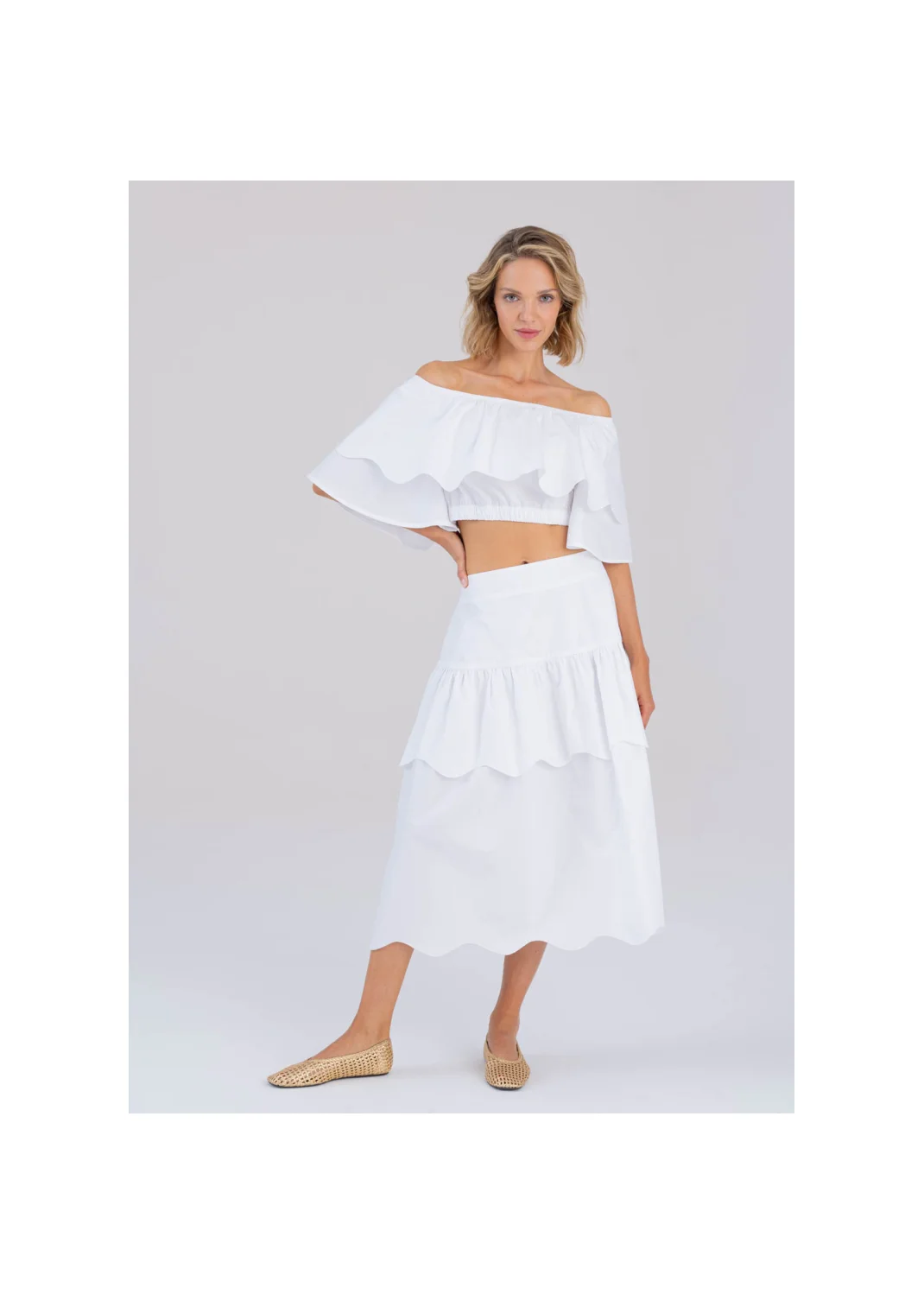  PUEBLA midi skirt - 194673