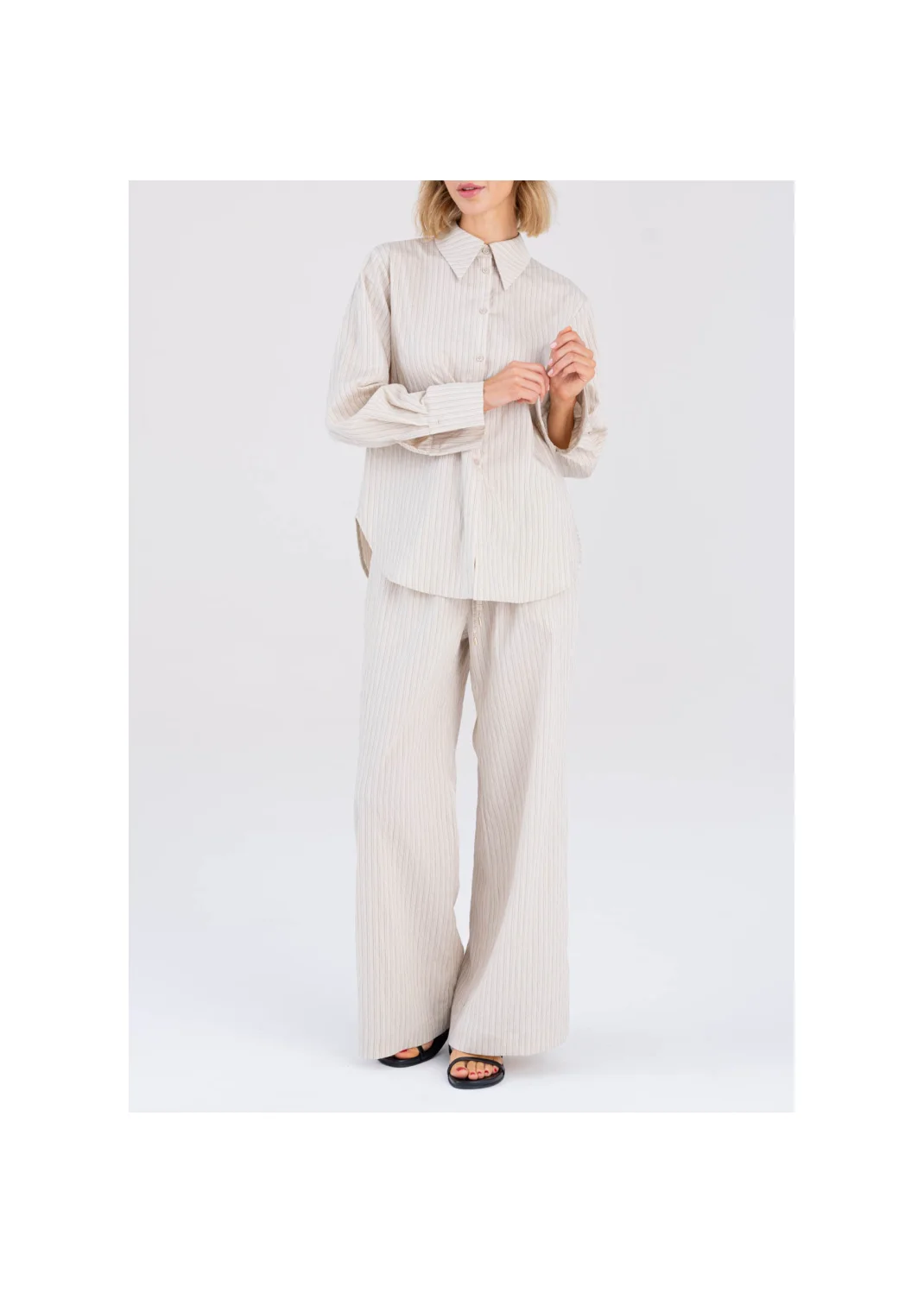  CAPRICE trousers striped beige - 194585