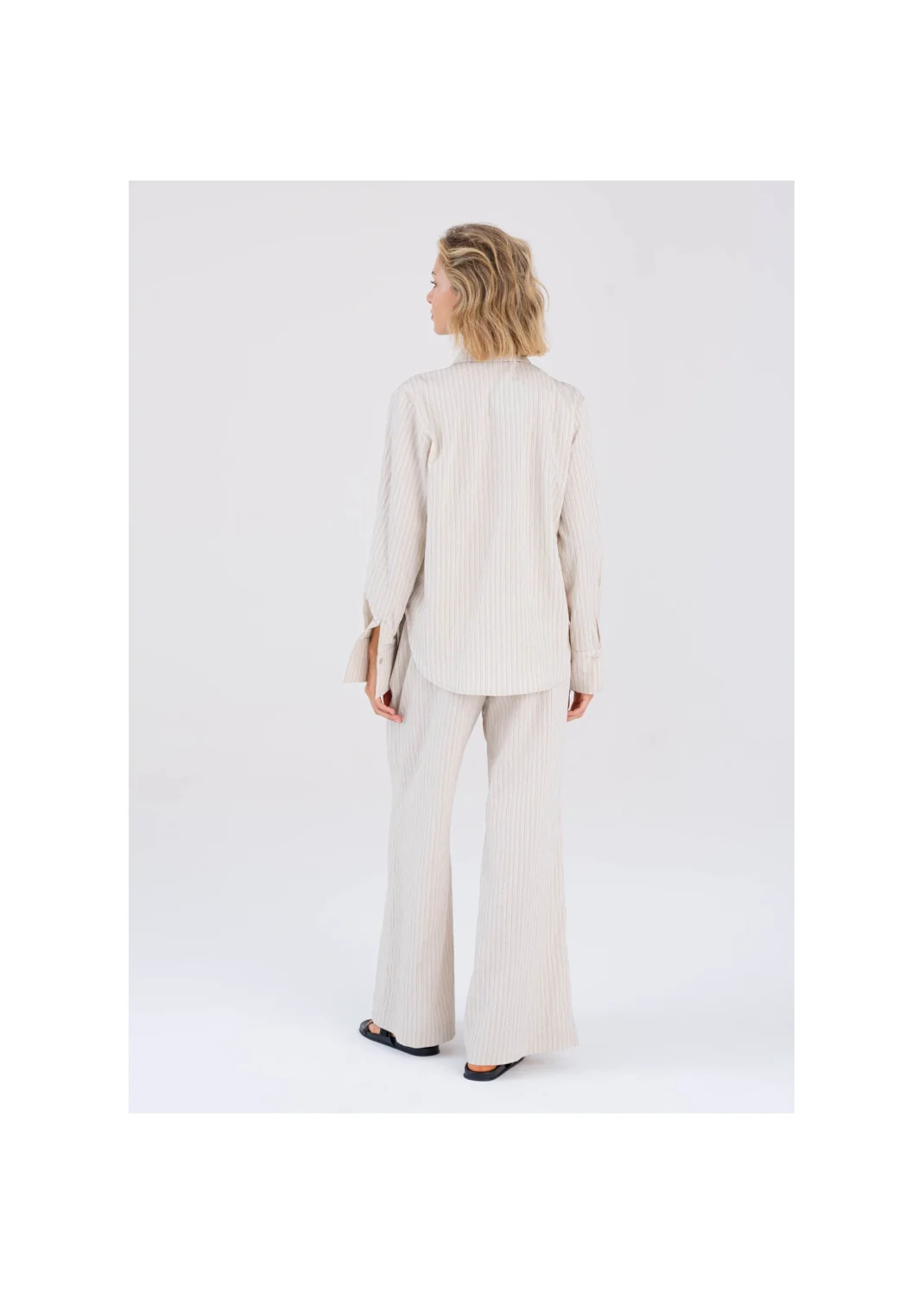  CAPRICE trousers striped beige - 194586