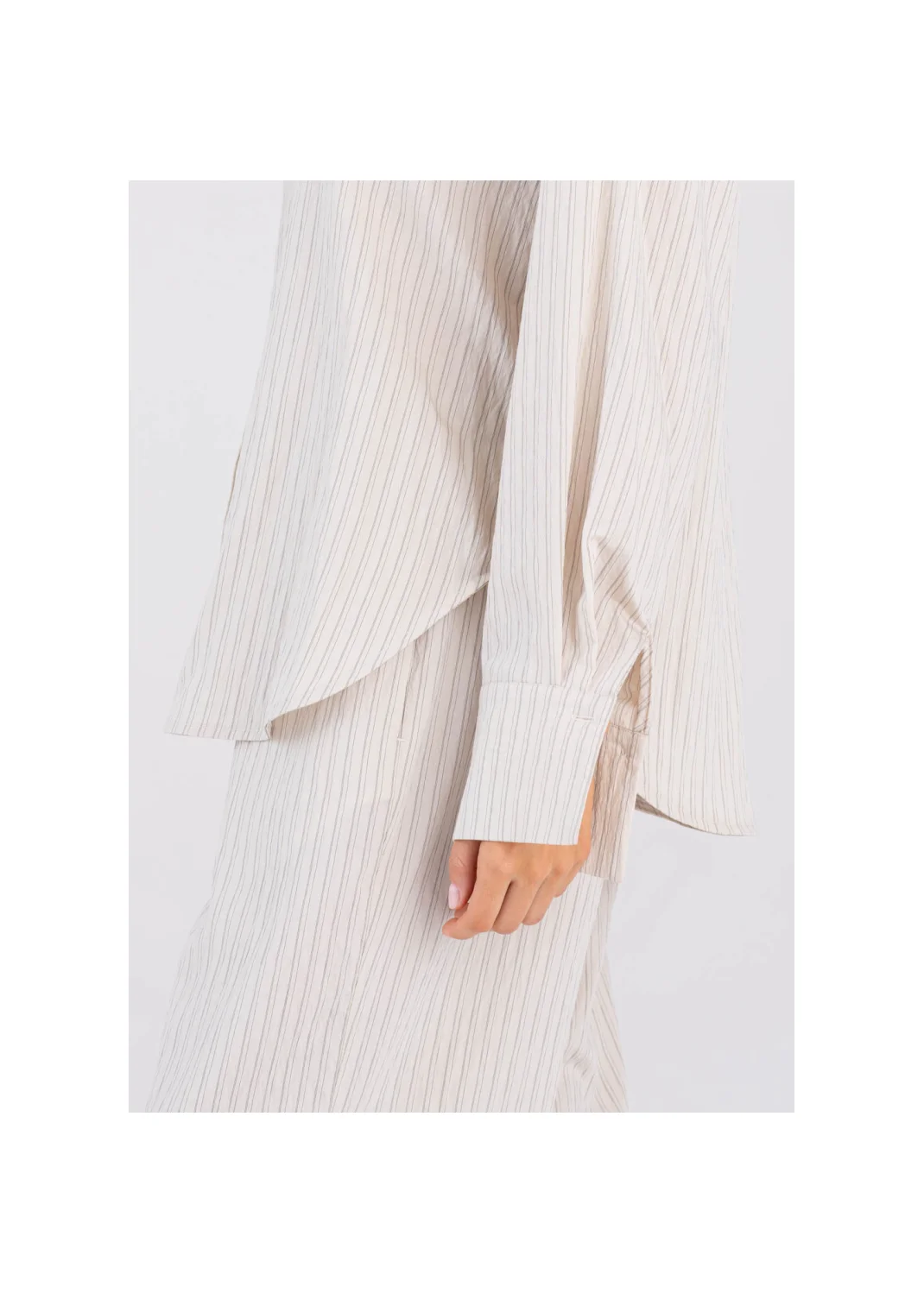 CAPRICE shirt, beige stripes - 194556
