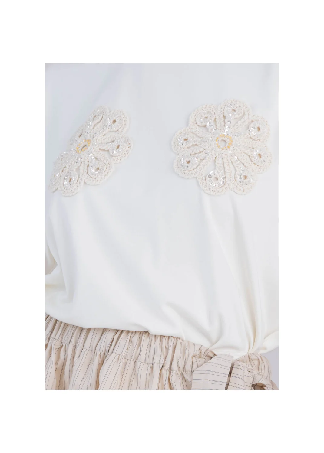 FLORES ecru T-shirt - 194222