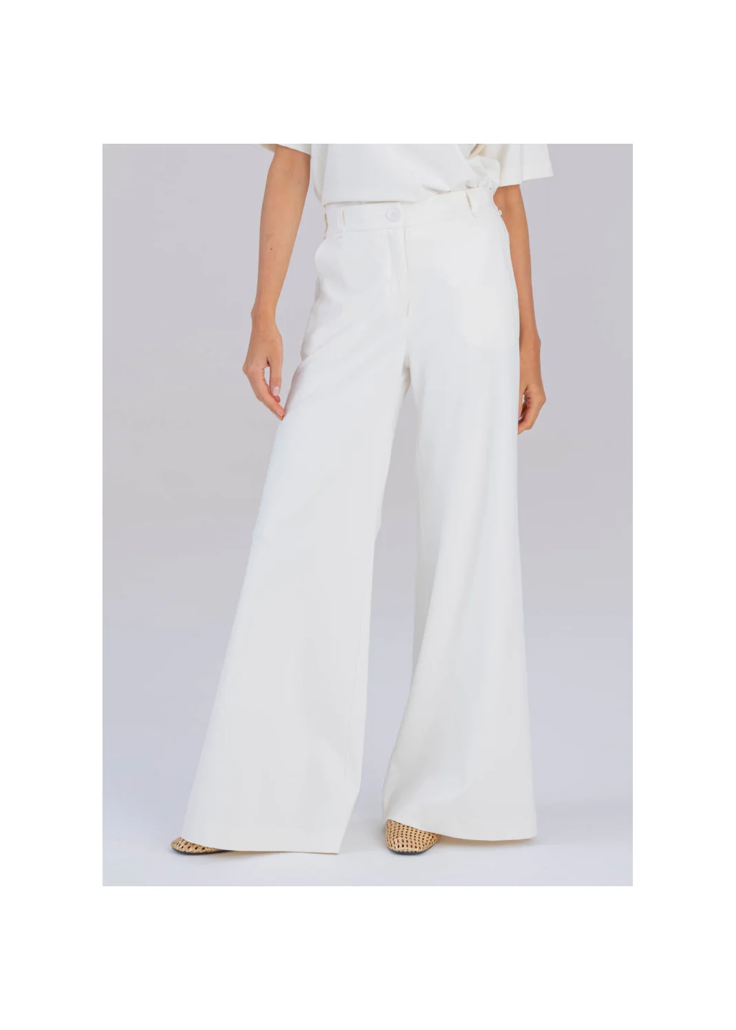  SIERRA ecru trousers - 194697