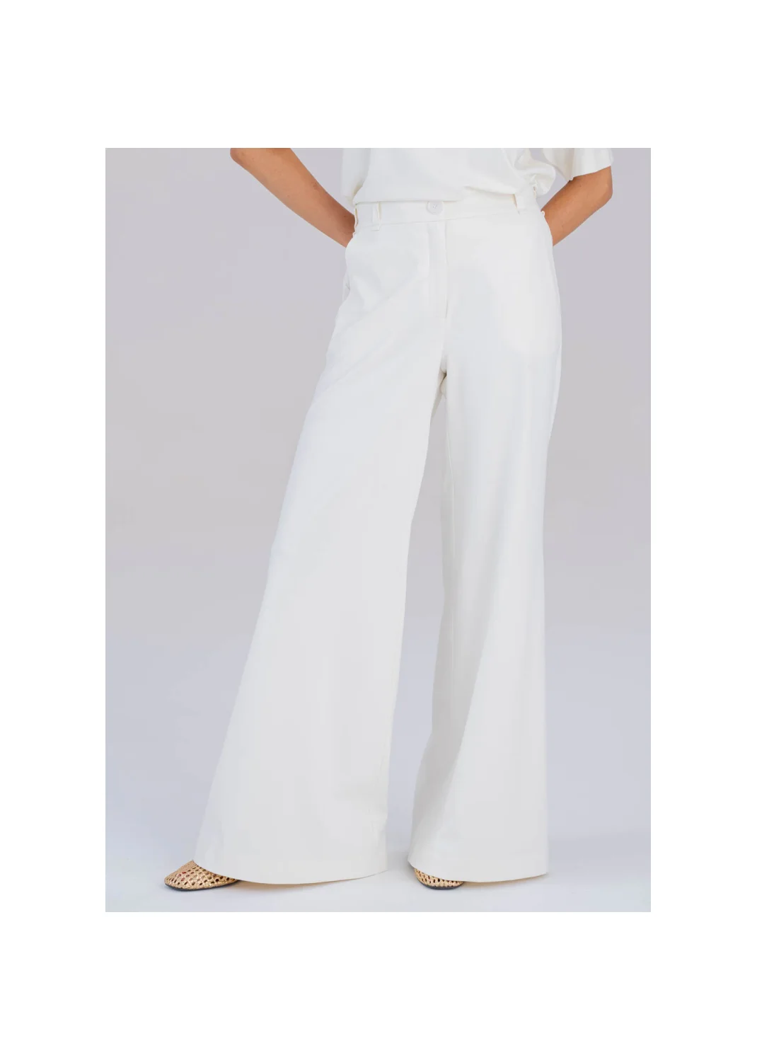  SIERRA ecru trousers - 194698