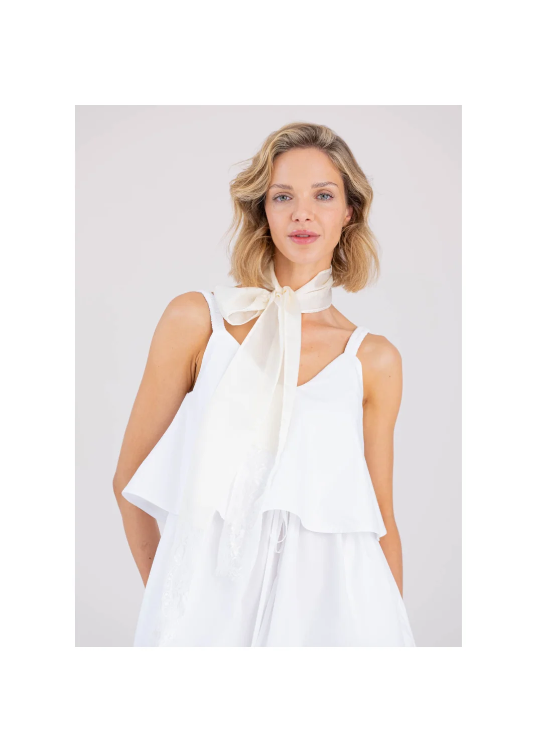 FREESIA ecru scarf - 194610