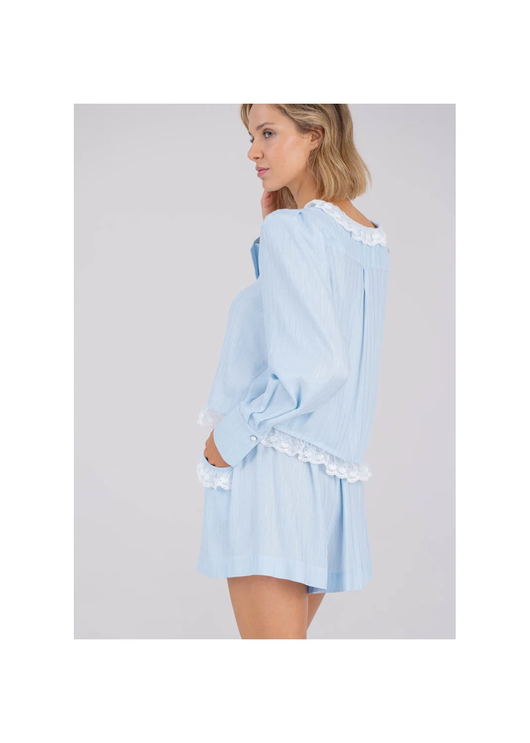 FERN blouse blue - 196202