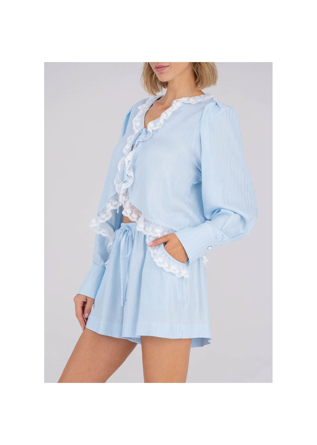 FERN blouse blue - 196203