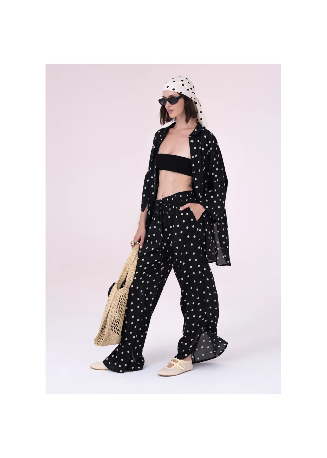 Pants MOON polka dot - 196228
