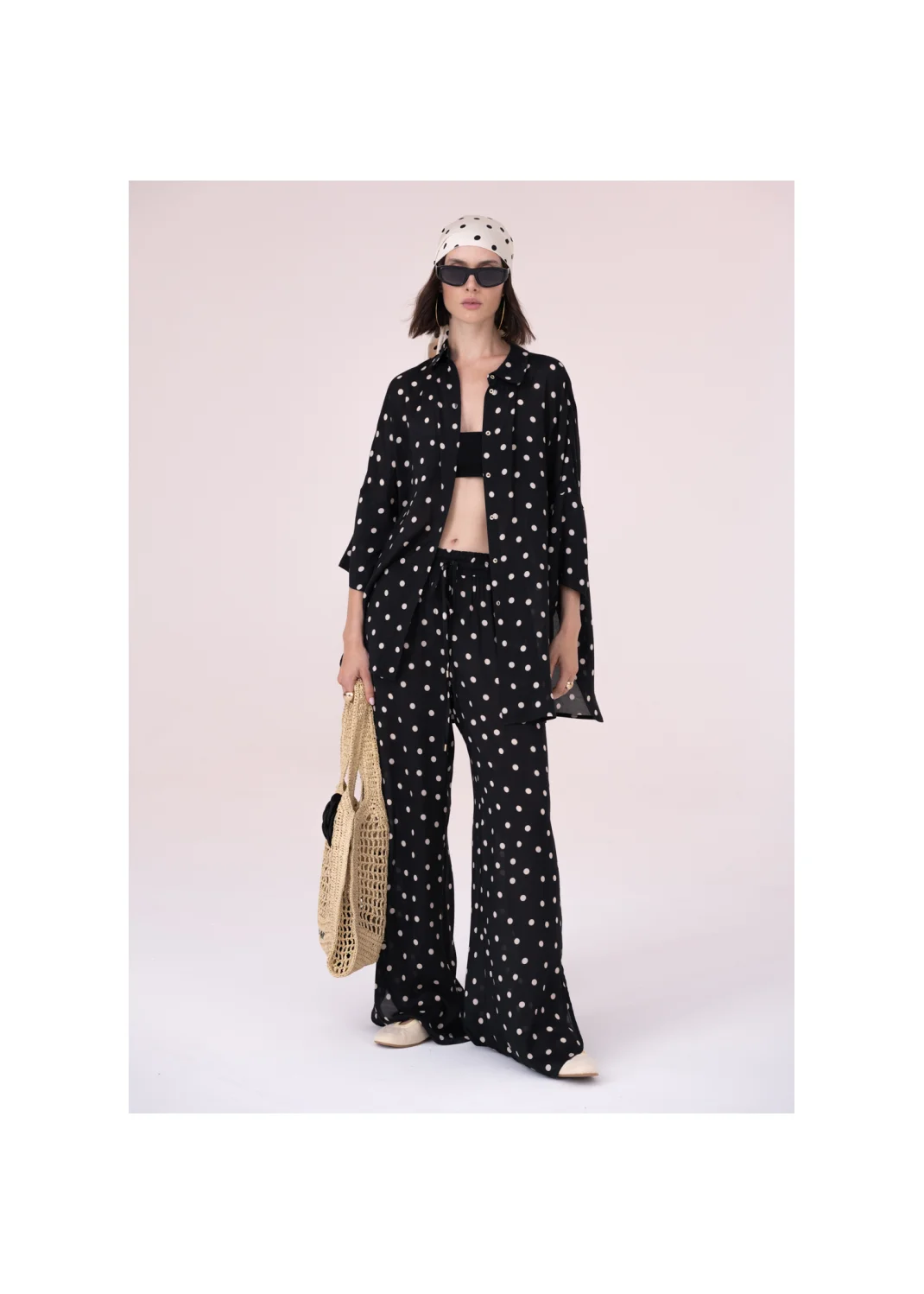 Pants MOON polka dot - 196229