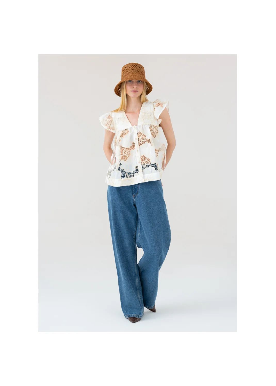 ELARA ecru blouse - 199230