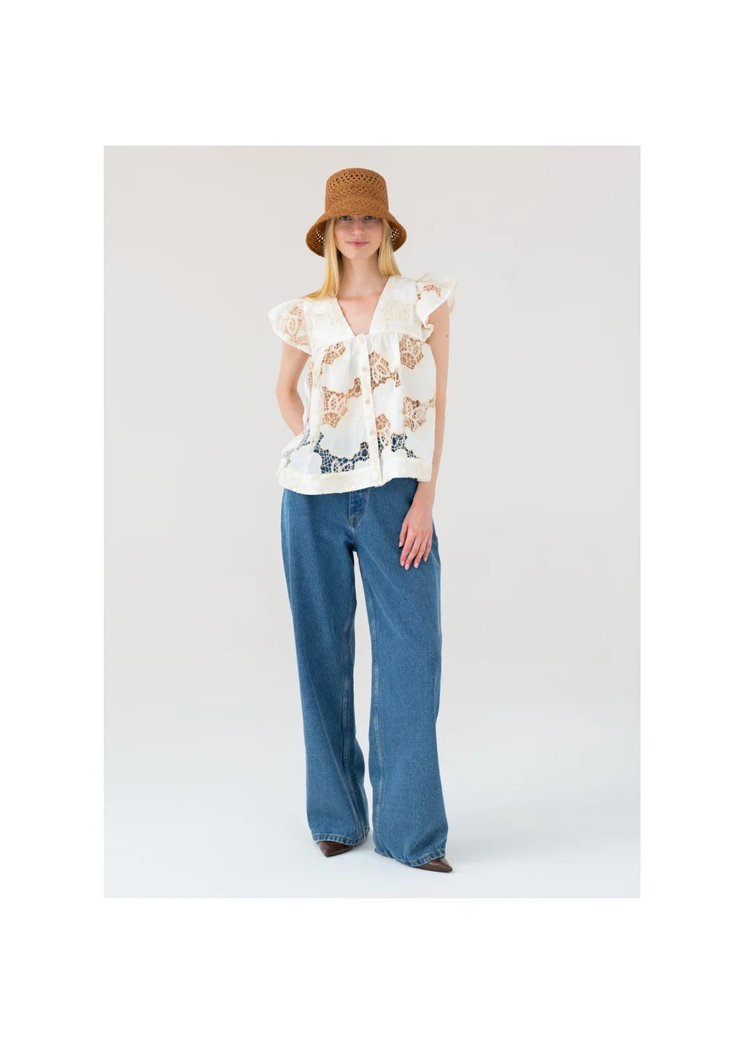 ELARA ecru blouse - 199231