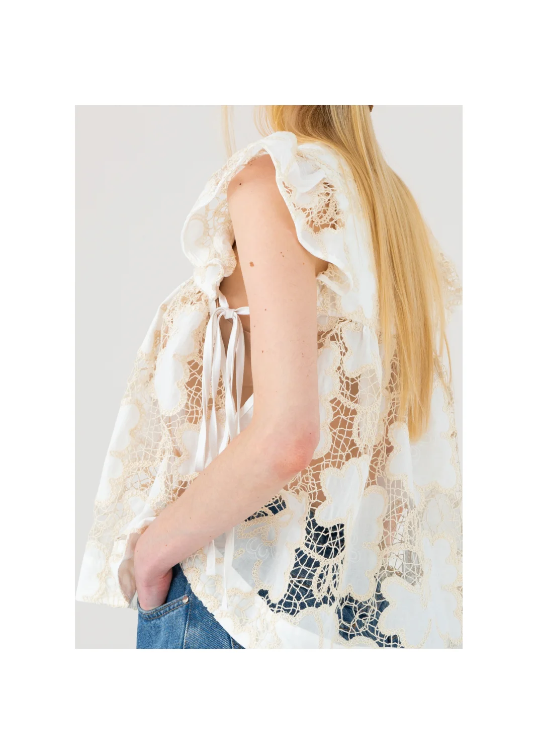 ELARA ecru blouse - 199234
