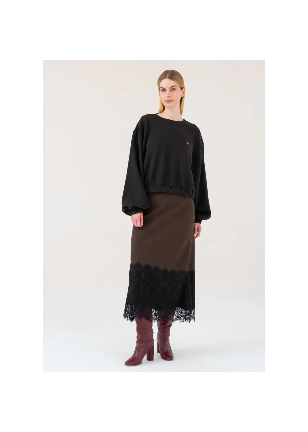 PEARL sweatshirt truffle - 207443