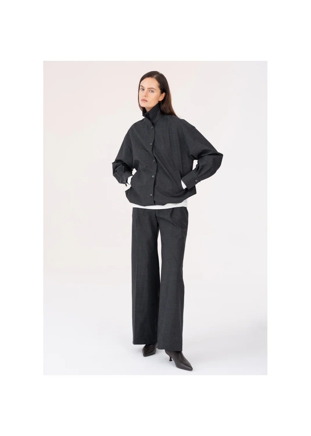  MANUELA graphite bomber jacket  - 209726