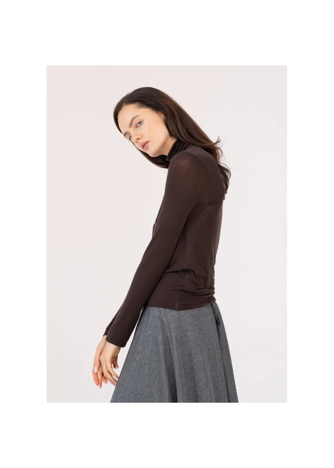 CASPIA brown turtleneck - 209718