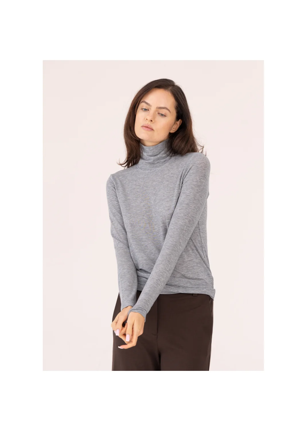 CASPIA gray turtleneck - 209696