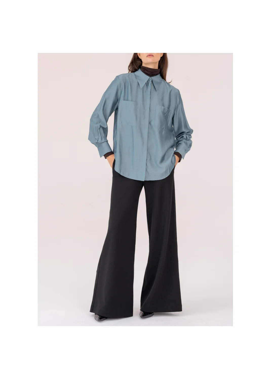DUSK turquoise shirt - 209949