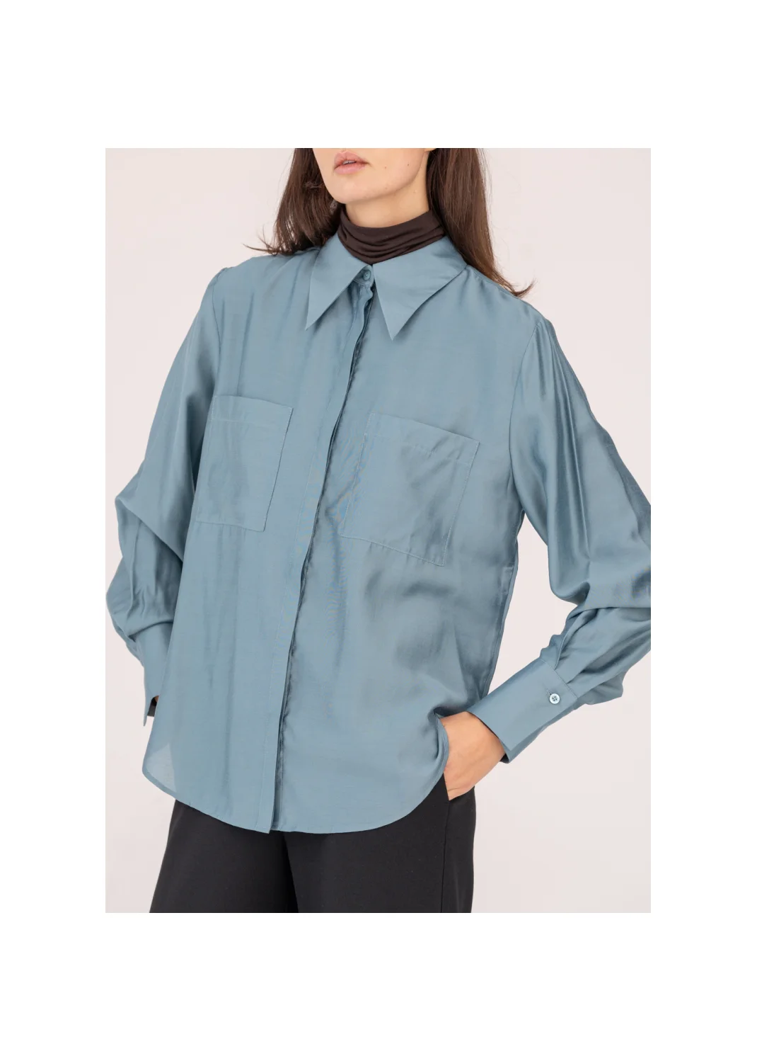 DUSK turquoise shirt - 209952