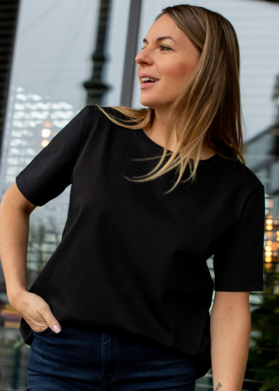 T-shirt AZALIA czarny