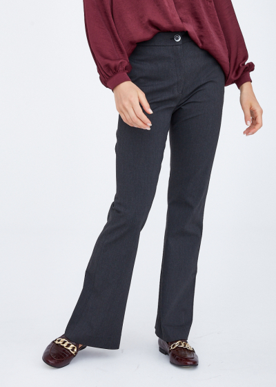 Trousers JANICE gray melange