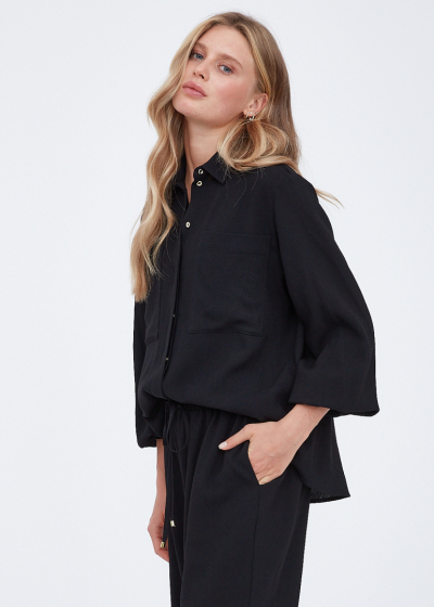 Shirt ALINE black wool