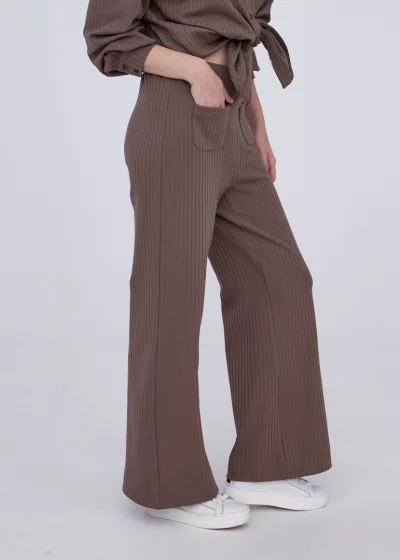 Trousers ANSELMA cocoa