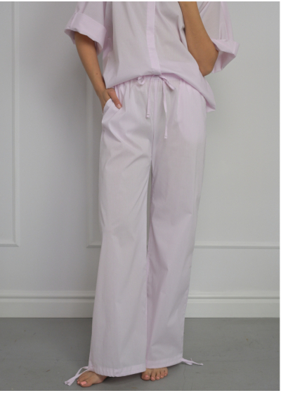 Trousers WENDY pink striped 