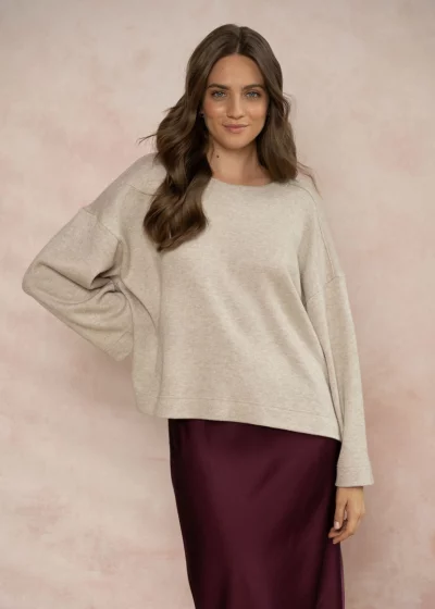 Sweatshirt DANIELLA wool beige