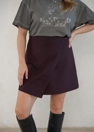 Skirt FORDEPIA burgundy 