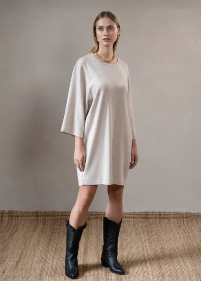 Tunic DANIELLA beige wool