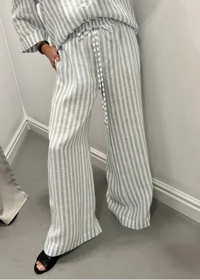 Pants SARDYNIA stripes linen
