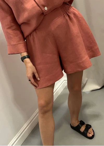 Shorts RUE pink linen