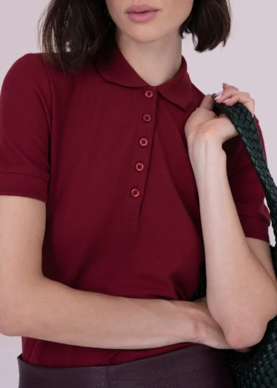 Polo shirt CALLA burgundy