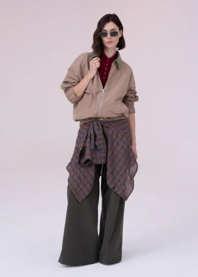 Bomber jacket RIBES beige