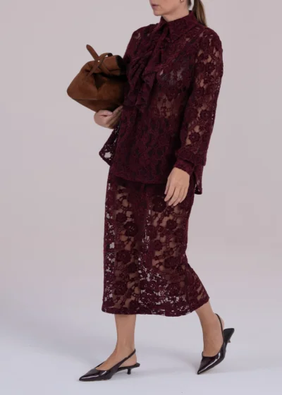 Skirt GRACE burgundy