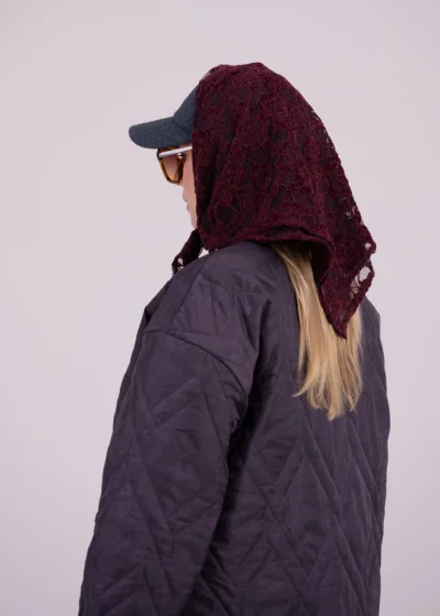 Scarf GRACE burgundy