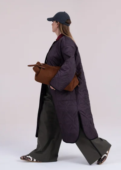 Coat MONSSON eggplant 