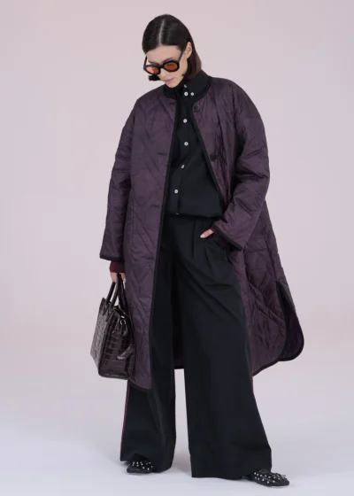 Coat MONSSON eggplant 