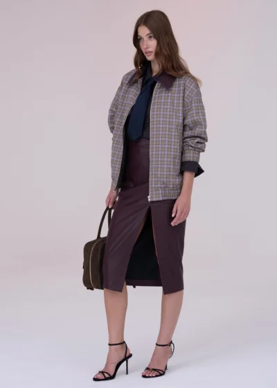 SKIRT ZINNIA leather 