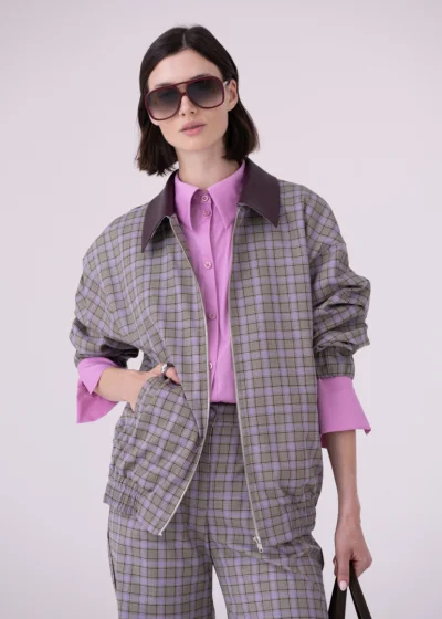 Bomber jacket ARNIKA check  