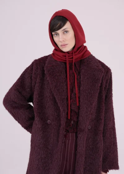 Balaclava HEATHER burgundy