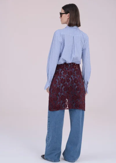 Apron GLORIA burgundy