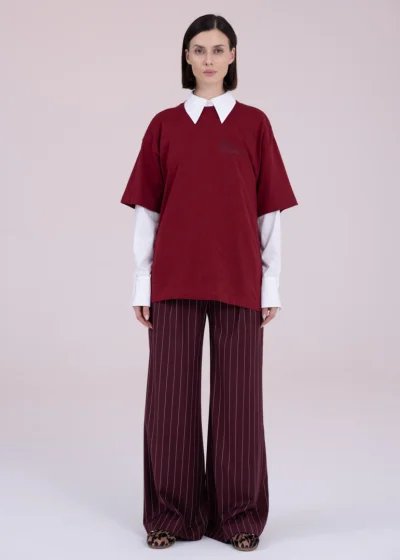 T-shirt MOSS burgundy