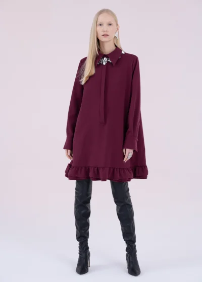 Dress PRIMMA burgundy