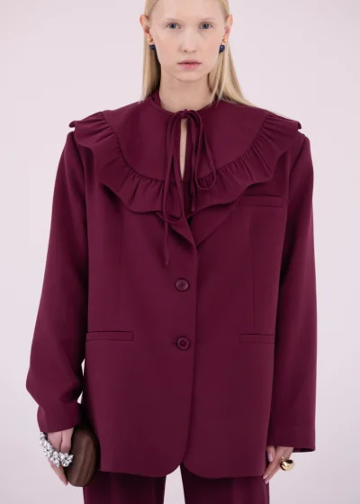 Collar LUNA burgundy