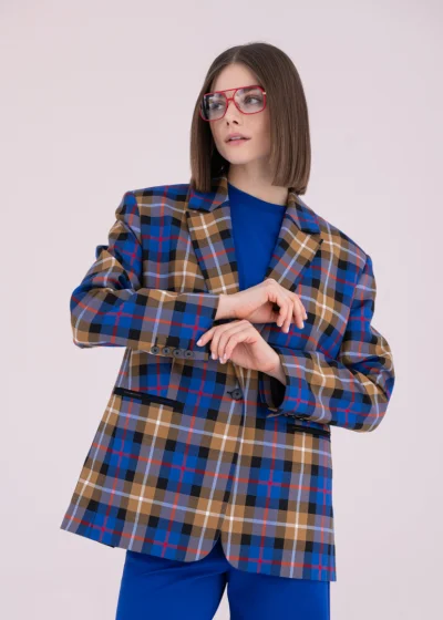  VIVIEN checkered jacket