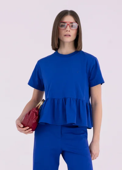  BLUFF indigo T-shirt