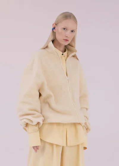 JADE fleece sweatshirt ecru 